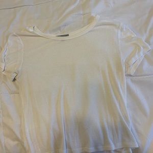 White Cropped T-Shirt